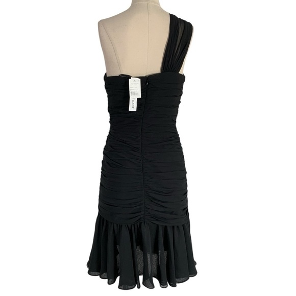 Jill Stuart Sija chiffon Cocktail Evening Dress Black - Picture 7 of 14